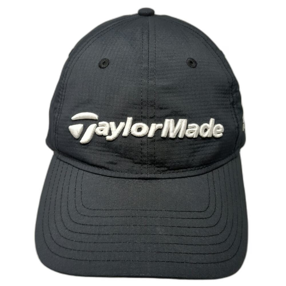 TaylorMade Baseball Cap Black One Size PGA West Golf Hat Strapback Performance
